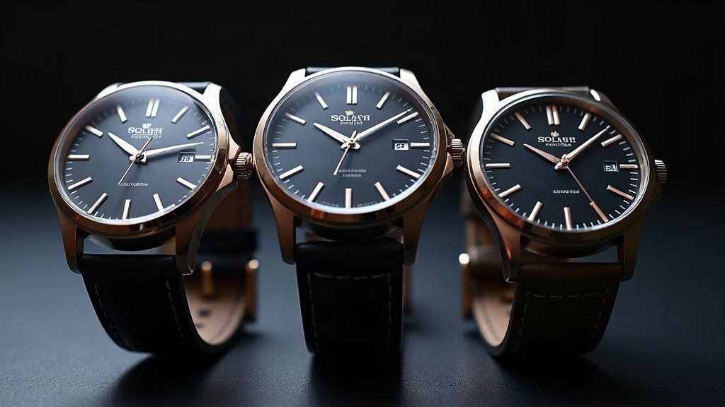 Comparison of automatic, quartz and solar watch movements